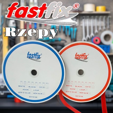 Doskonałej jakości rzepy FASTFIX&reg; - standardowe i na kleju, w taśmach i krążkach - w przystępnej cenie!